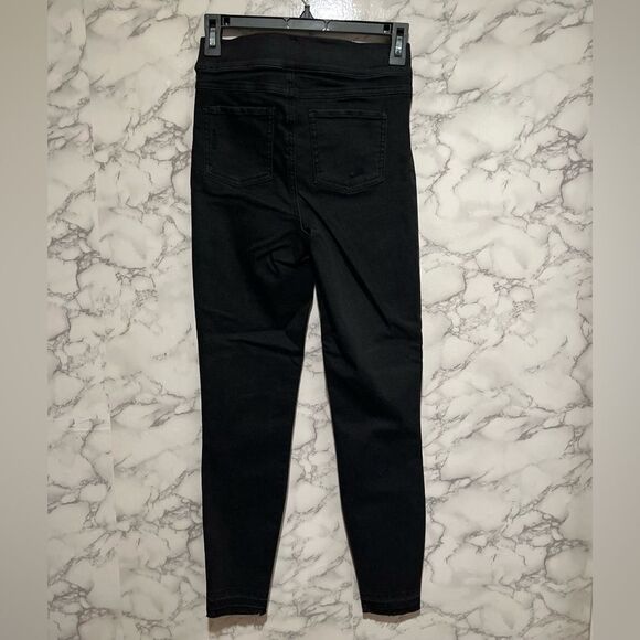 SPANX distressed denim legging, vintage black, size XS - Picture 10 of 13